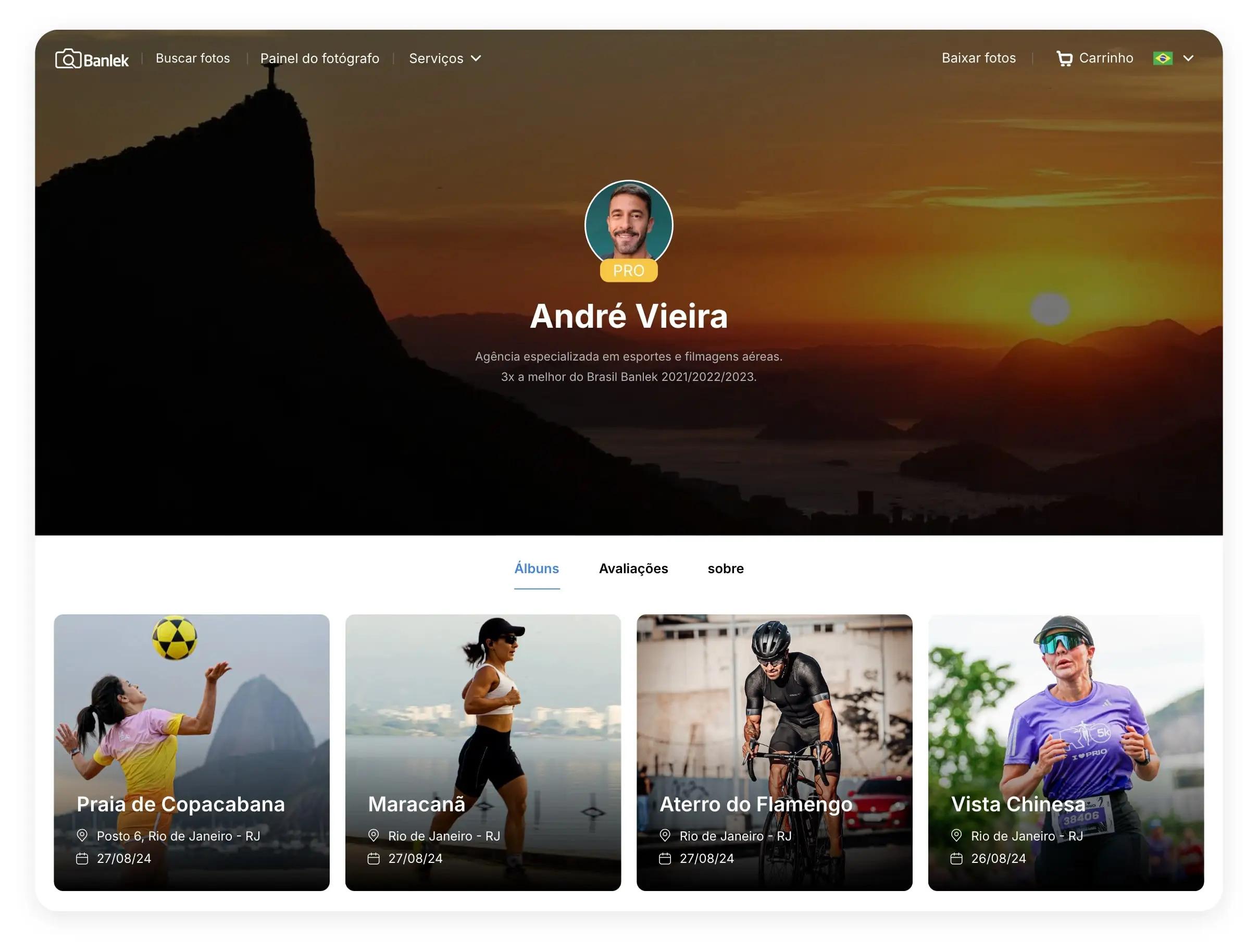 Photographer dashboard